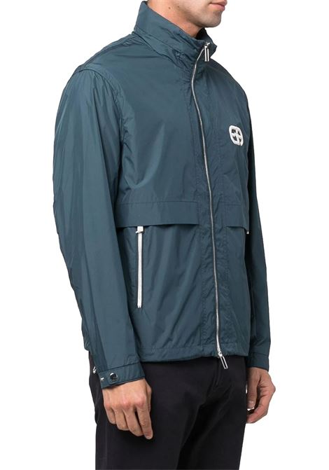 Blouson full zip in nylon ricamo logo r-EAcreate EMPORIO ARMANI | Giubbotti | 3L1BA1 1NCGZ0948